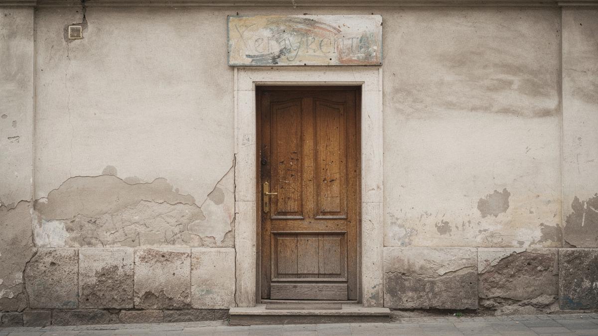 Entrance of the tour office on Doroshenka Street in Lviv